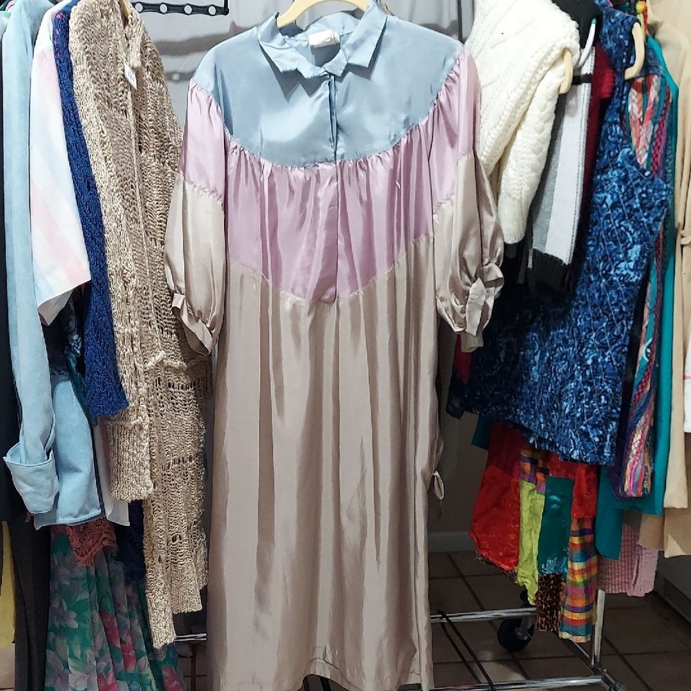 Hirshies Housedress Mumu Size 13 14 Vintage Invw385